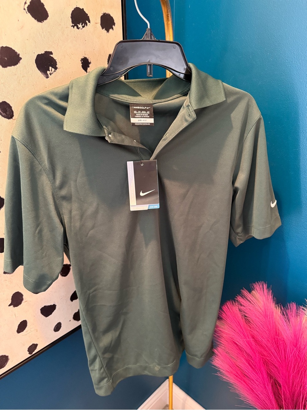 Nike Men’s Green Dri-FIT Polo